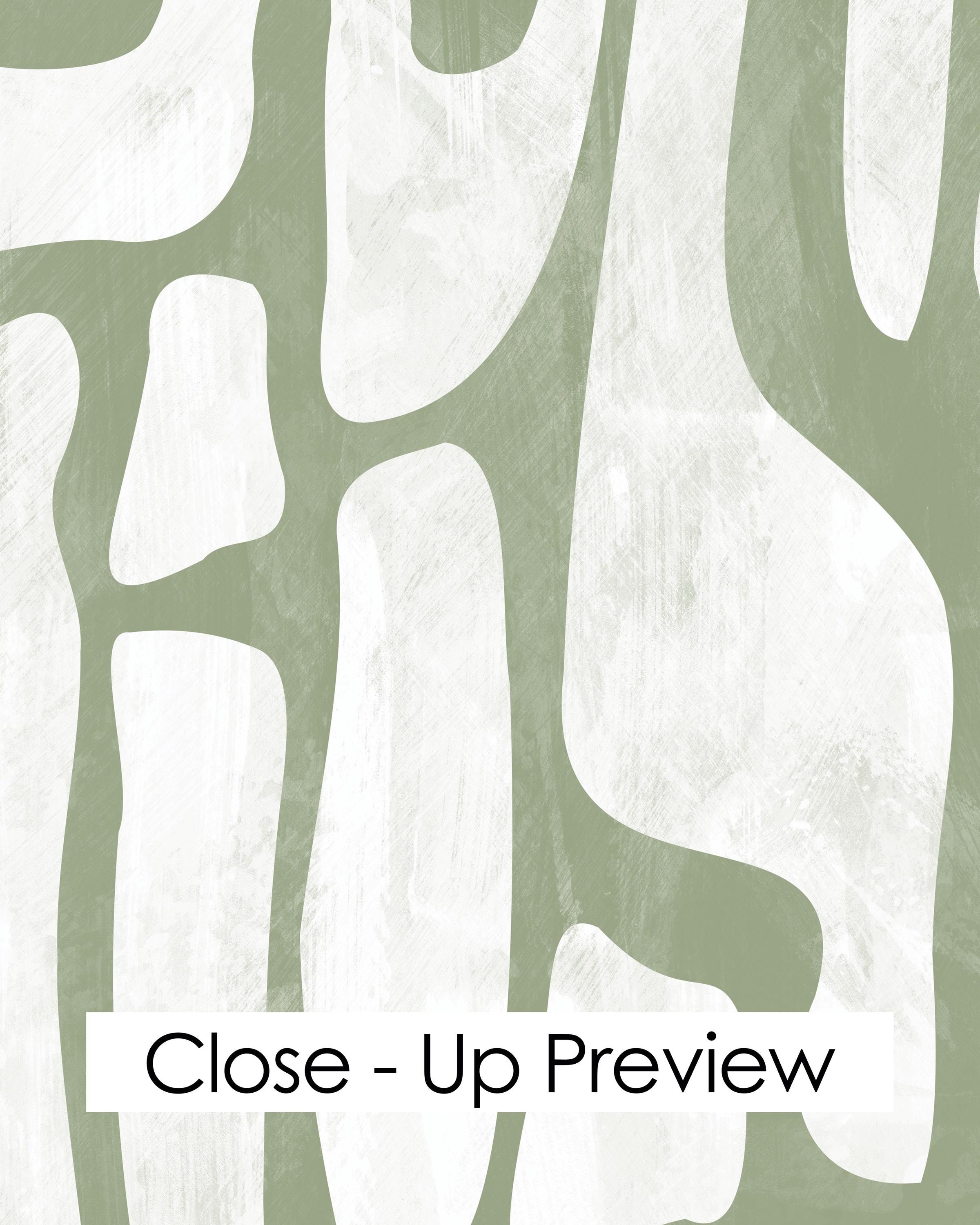 Pistachio Abstract Shapes Wallpaper