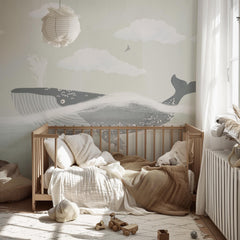 Whale Nursery Mural