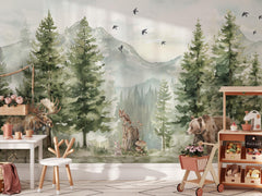 Mountain Animals Wallpaper Mural