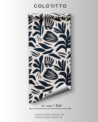 Abstract Garden Boho Wallpaper