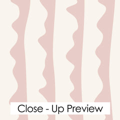 Blush Nursery Stripe Wallpaper