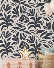 Abstract Garden Boho Wallpaper