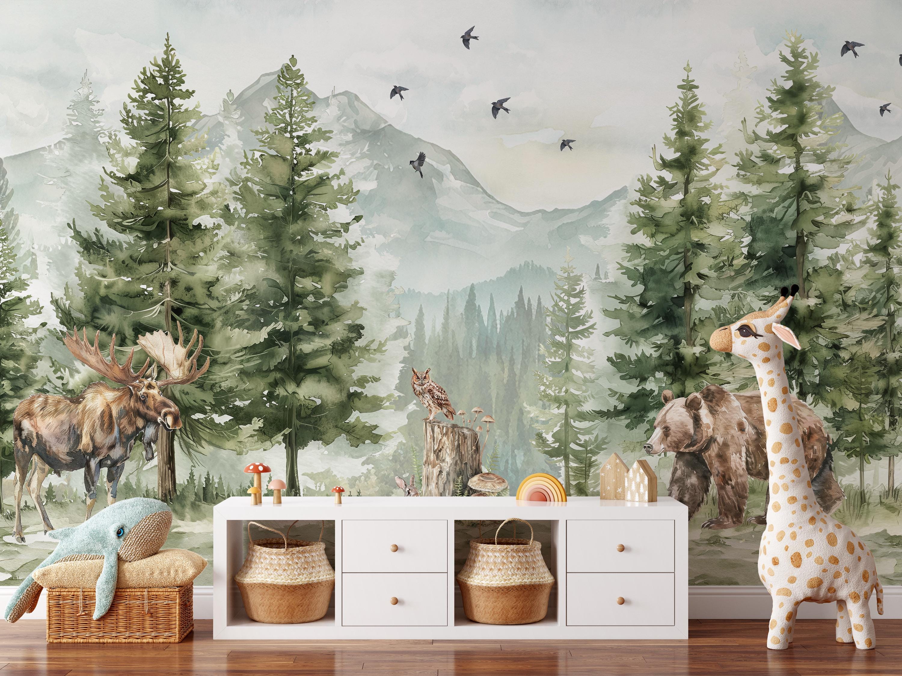 Mountain Animals Wallpaper Mural