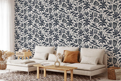 Abstract Garden Boho Wallpaper