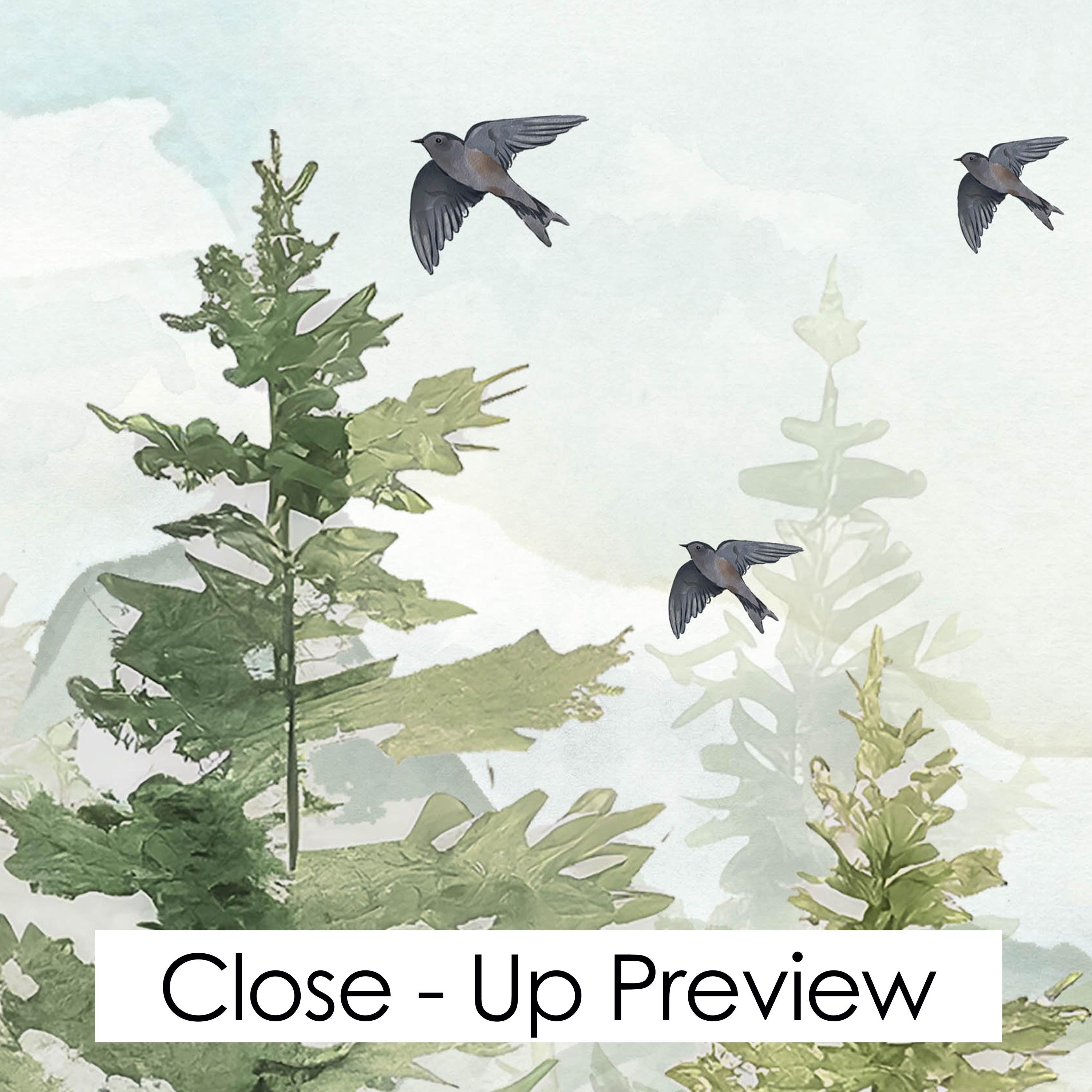 Mountain and Forest Wallpaper Mural