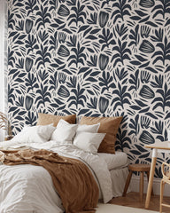 Abstract Garden Boho Wallpaper