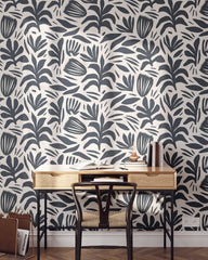 Abstract Garden Boho Wallpaper