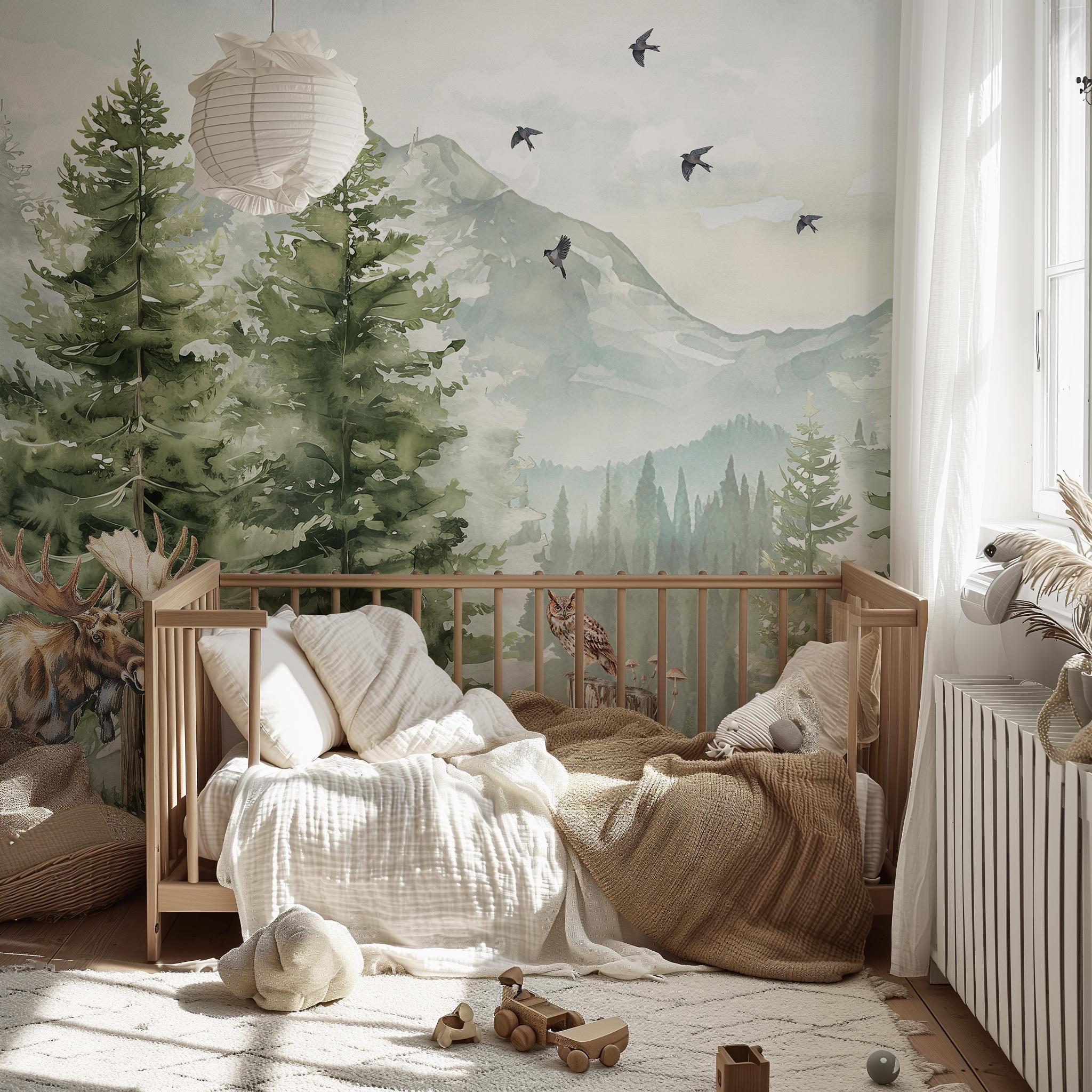 Mountain Animals Wallpaper Mural