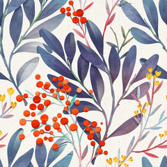 Vibrant Botanical Leaves  Wallpaper