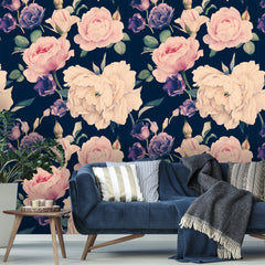Floral Roses Watercolor  Wallpaper