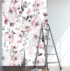 Spring Pink Flowers Floral  Wallpaper
