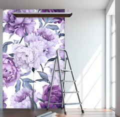 White Purple Flowers  Wallpaper