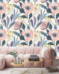 Botanical Pattern Flowers  Wallpaper
