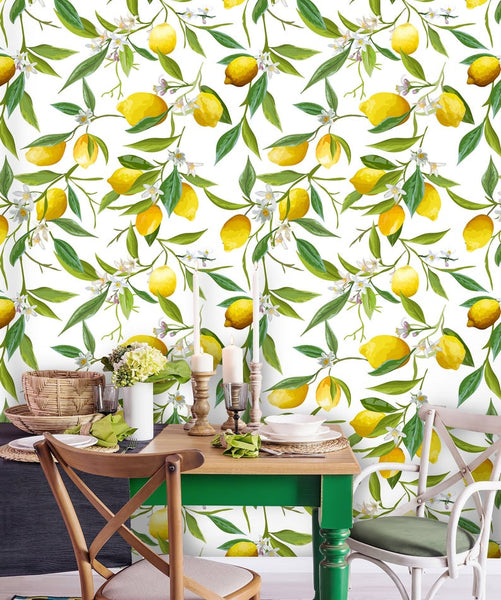Tropical Lemon Wallpaper – Coloritto