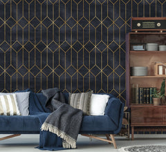 Art Deco Geometric Vintage  Wallpaper