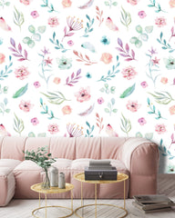 Cute Unicorn Flower Wallpaper