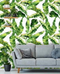 Exotic Banana Leaves Wallpaper