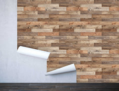 Wood Wall Parquet Wallpaper