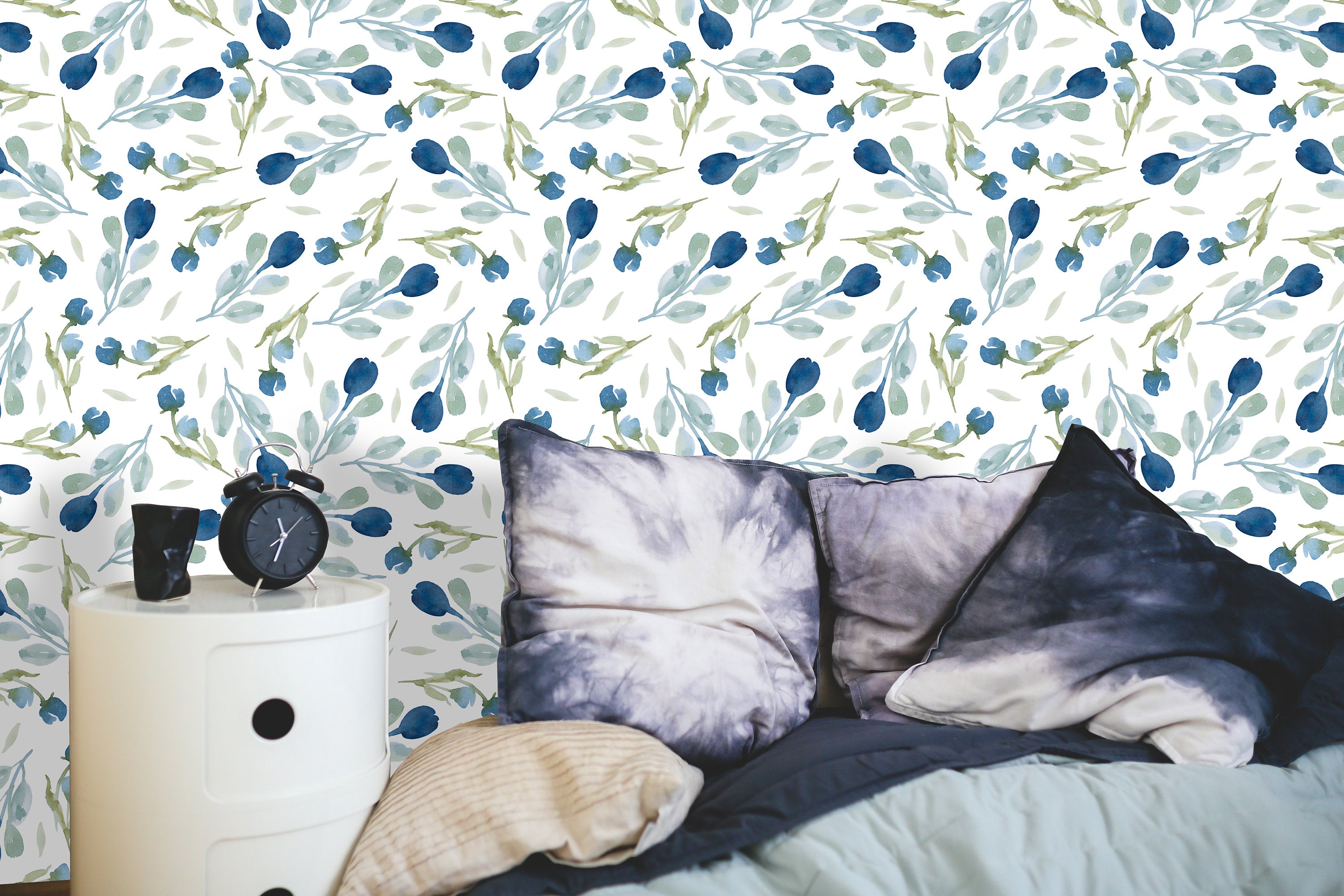 Rustic Pattern Leaves Wallpaper – Coloritto