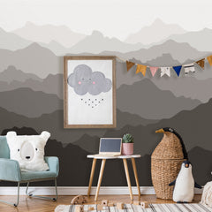 Warm Grey Mountain Wallpaper