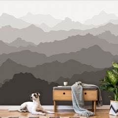 Warm Grey Mountain Wallpaper