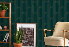 Geometric Art Deco Wallpaper