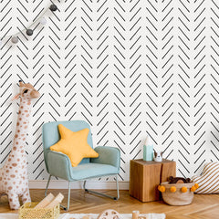 Herringbone Peel and Stick Wallpaper