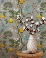 Hummingbird and Lemon Tree Wallpaper