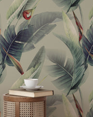 Tropical Leaf Wallpaper