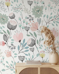 Pastel Floral Wallpaper