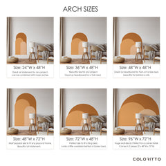 Blush Modern Arch Wall Decal