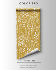 Boho Herbs Minimalistic Wallpaper