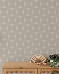 Semi Circles Modern Wallpaper