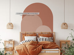 Sweet Pink Modern Arch Wall Decal