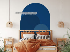 Navy Blue Modern Arch Wall Decal