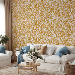 Boho Ditsy Flowers Wallpaper