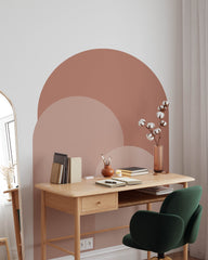 Sweet Pink Modern Arch Wall Decal