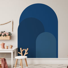 Navy Blue Modern Arch Wall Decal