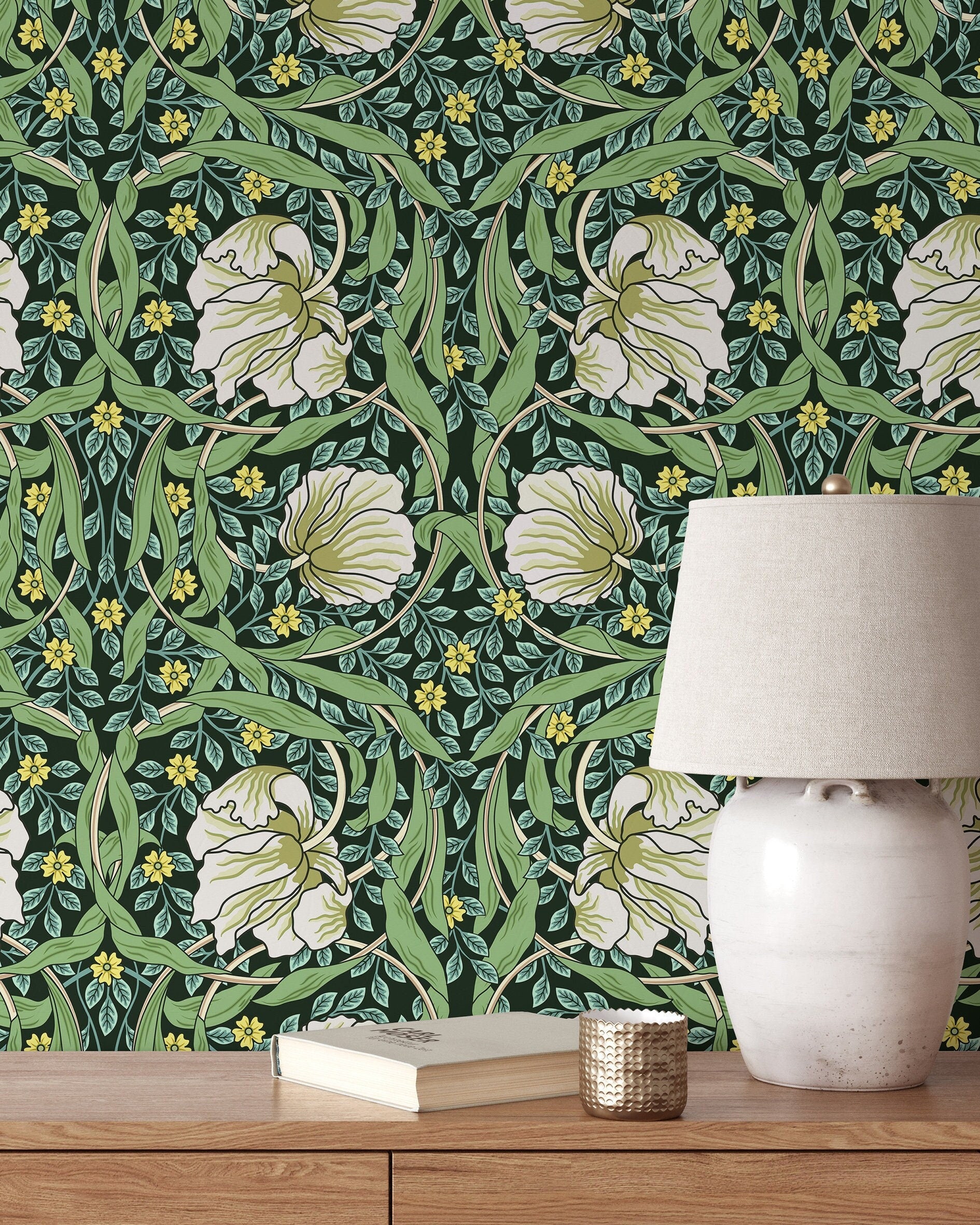 Green William Morris Wallpaper Coloritto green-william-morris-wallpaper-coloritto