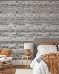 Gray Brick Wallpaper