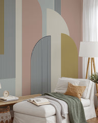 Abstract Boho Arch Mural