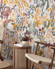 Abstact Floral Mural